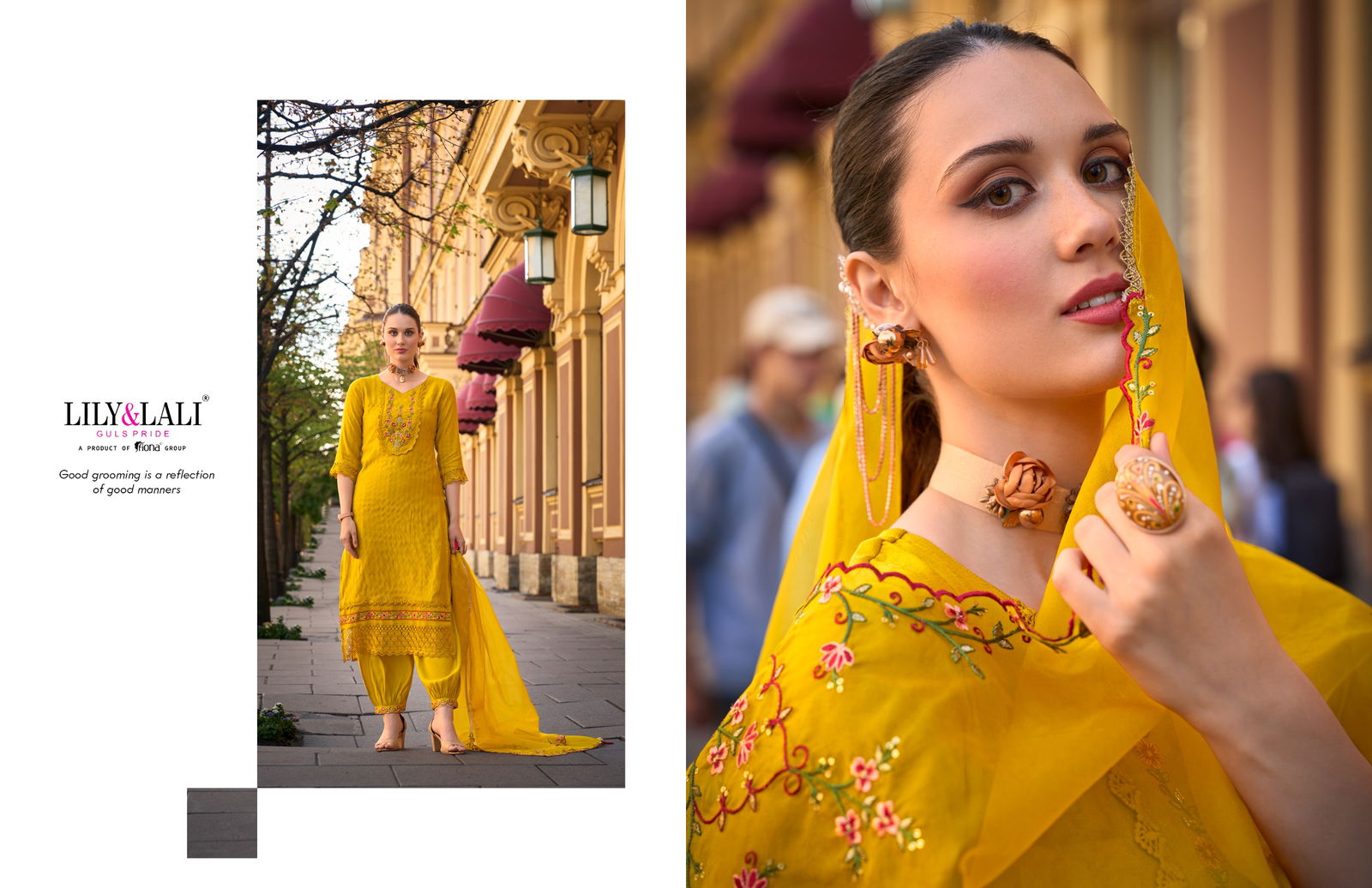 Mehwish By Lily And Lali Jacquard Silk Embroidery Kurti With Bottom Dupatta Wholesale Online